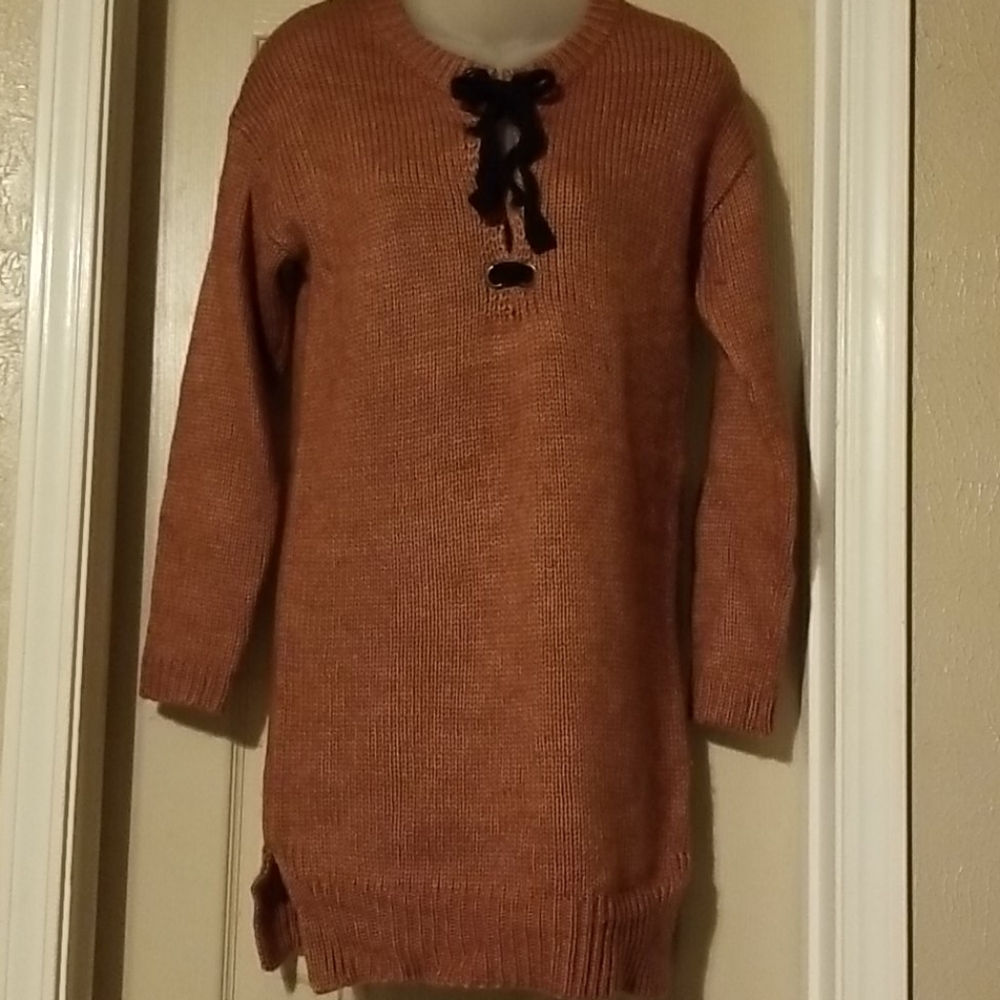 Asos redish sweater dress